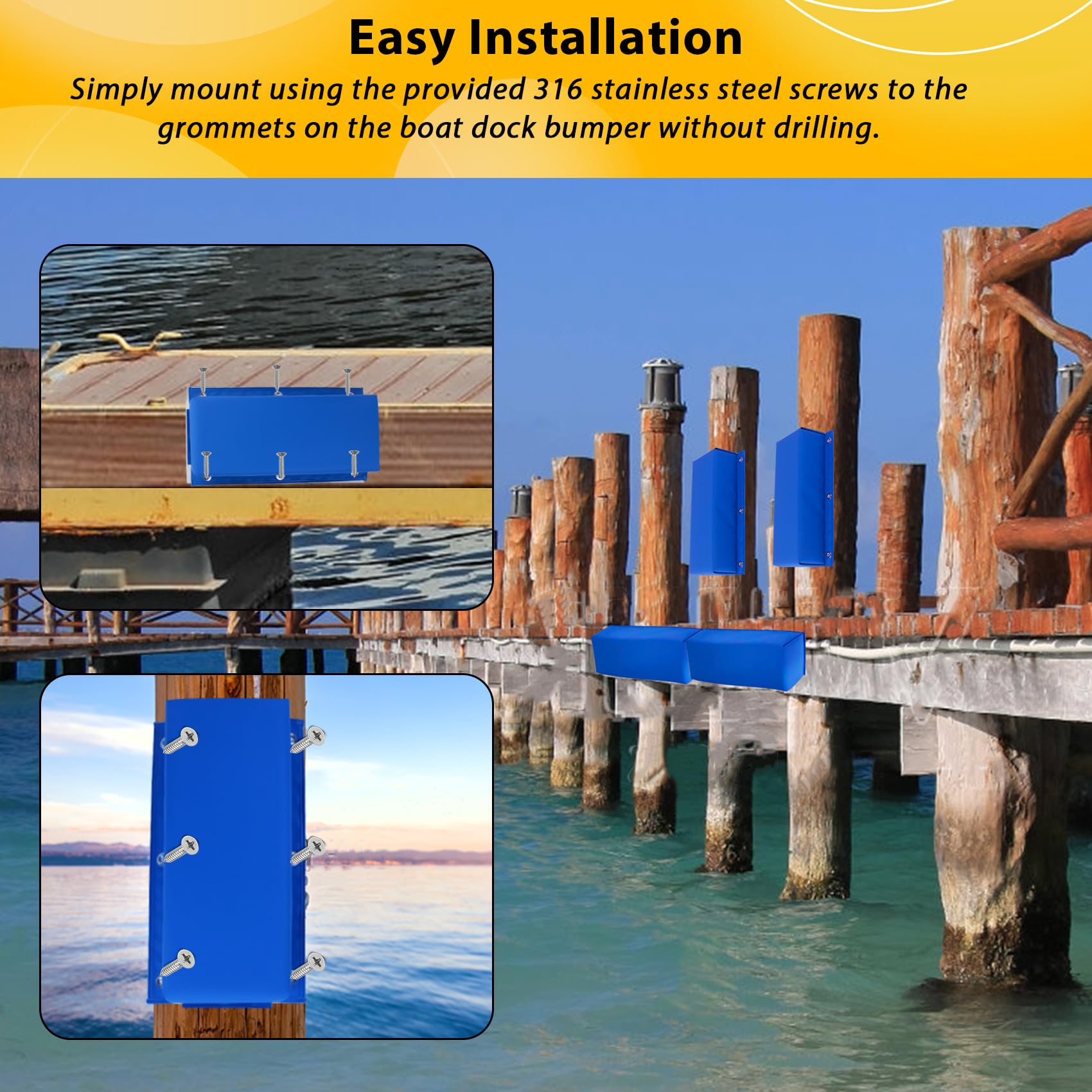 Boat Bumper Boat Dock Bumper Guards With Screws Dock S For Dock Edge Or Dock Bumpers - View #8