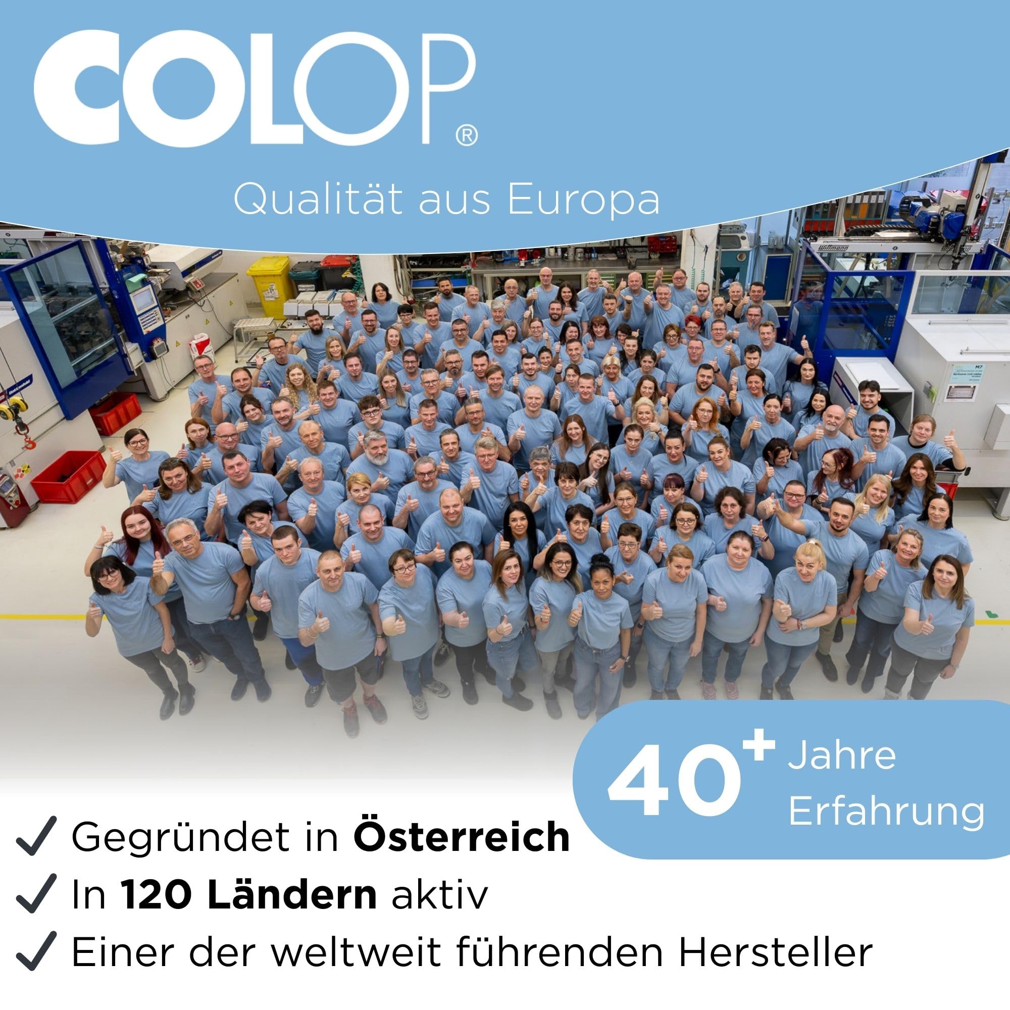 Colop e-Mark go Set. Bestehend aus dem mobilen Drucker e-Mark GO, Lineal, Führungsschiene für Bänderbedruckung, Band 15 mm, sowie PVC-Schilder zur Schilderbedruckung und Broschüre. weiß