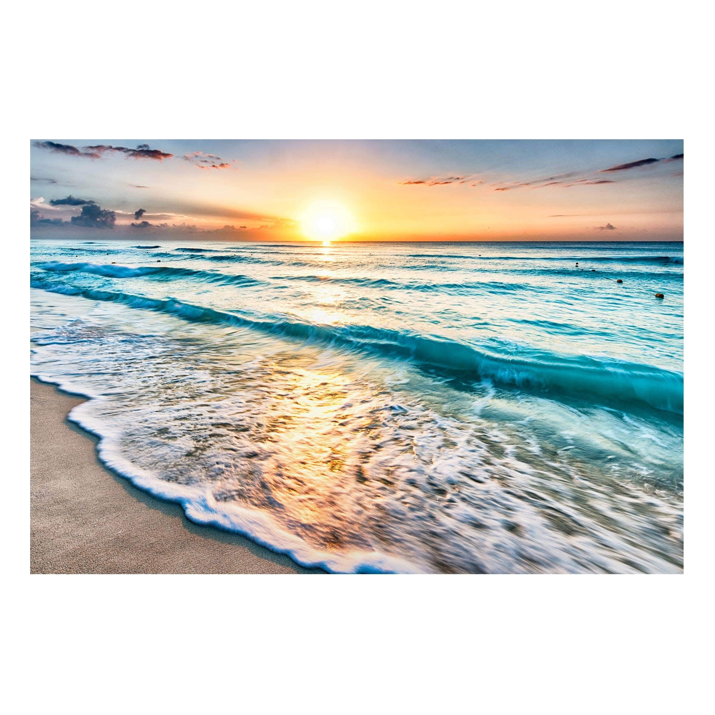 Magnettafel - Sonnenuntergang am Strand - Memoboard Querformat 2:3 60cm x 90cm
