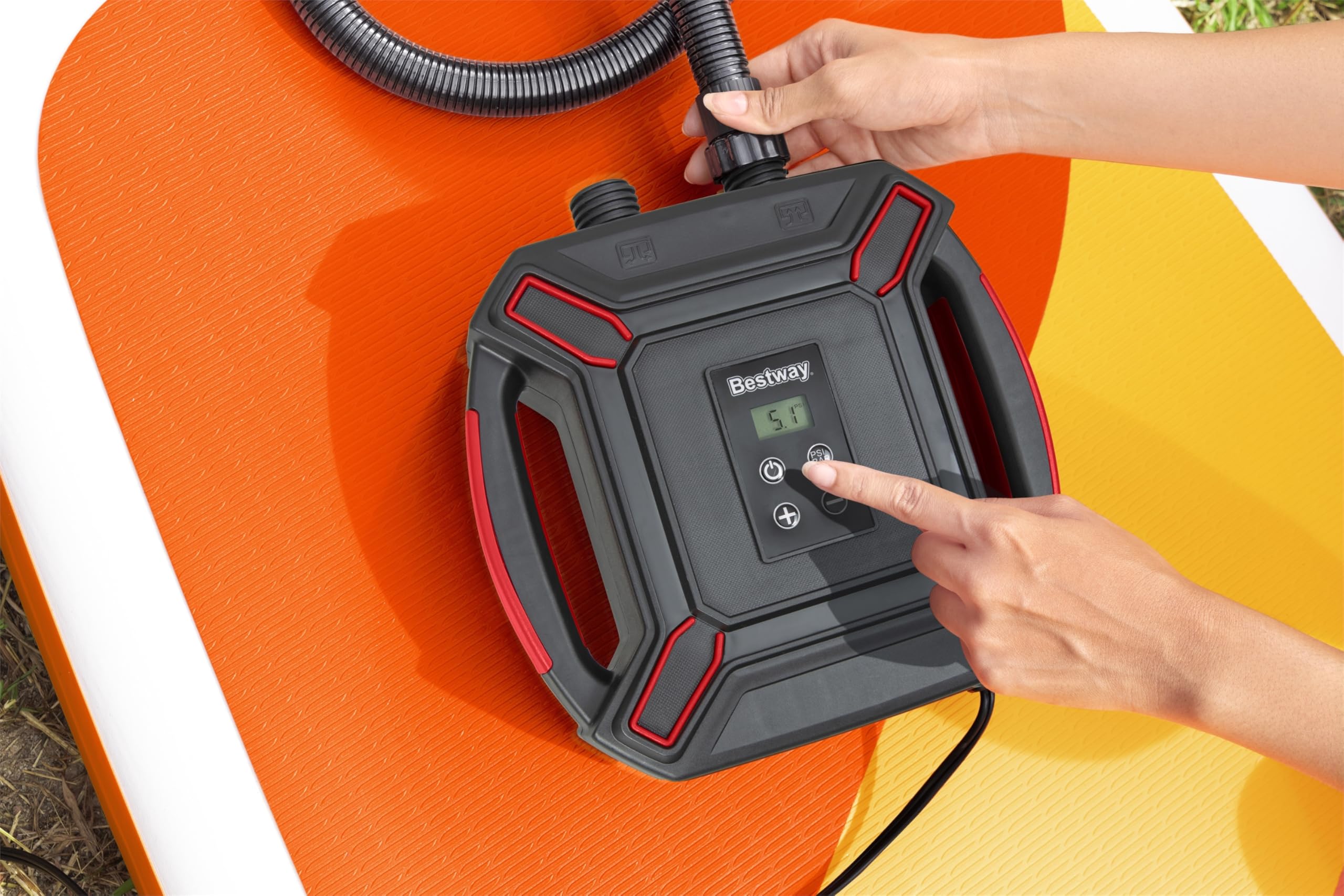 Gonfleur électrique Haute Pression PowerGrip™ branchement Allume-cigares