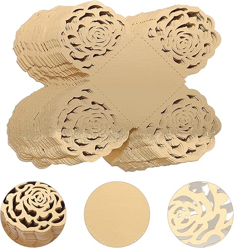 Miniatura 2 de Alipis Cajas de macarrón, 50 unidades de envoltorios de trufas de papel, tazas de chocolate para dulces, magdalenas, tazas de magdalenas, tazas de