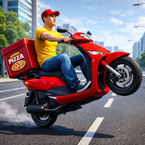 Fast Food Delivery Boy: Bike Courier City Rush Simulator