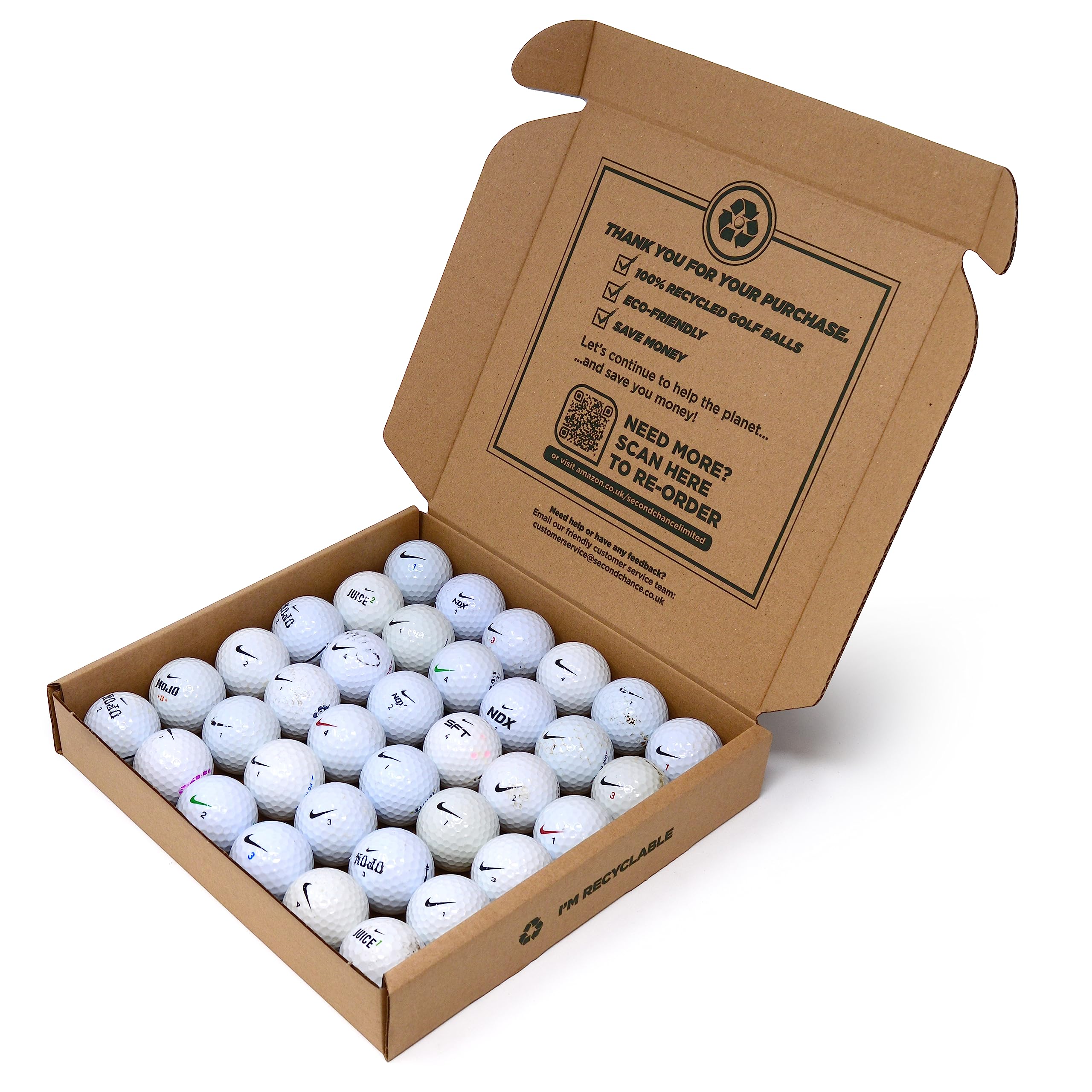 Second Chance Nike Assorted Model Lake Golf Balls (Grade B)