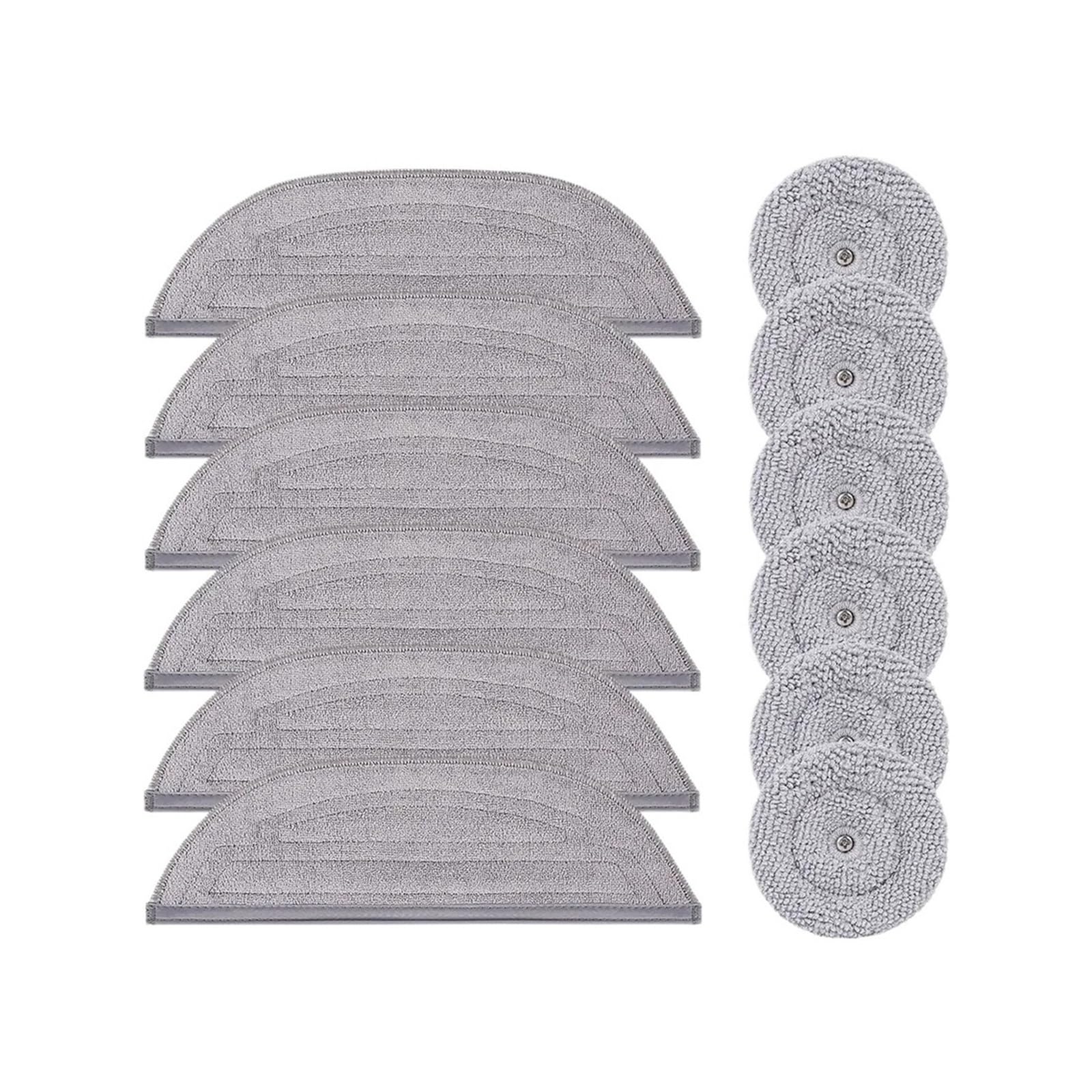 LMRXOFE Mop Cloth,Compatible For Roborock,S8 MaxV Tra S8 Max Tra G20S Shock Mop Cloth Round Rag Robot Vacuum Cleaner Acssories(12pcs)
