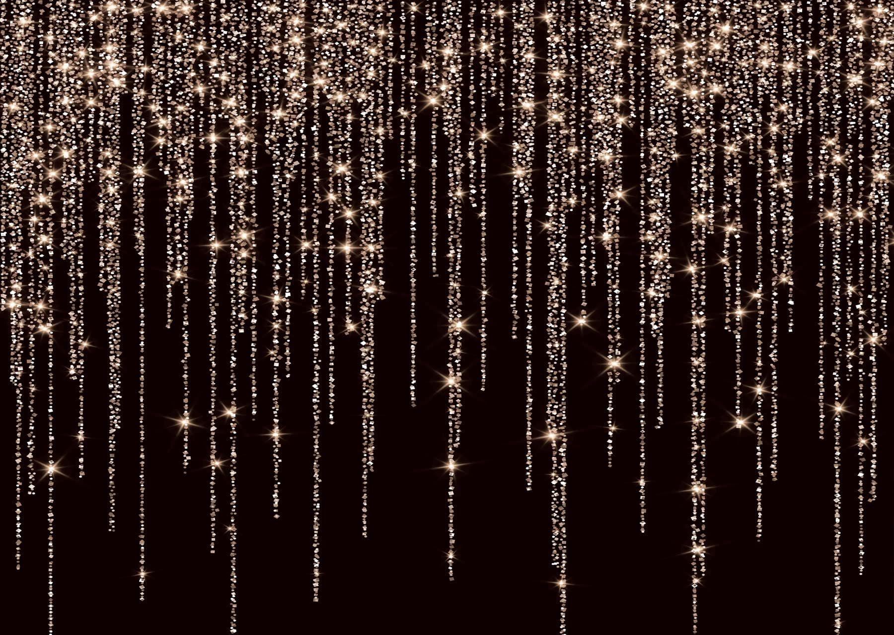 LTLYH 10x8ft Black and Gold Backdrop Year New Backdrop Golden Spots Backdrop Vinyl Photography Backdrop Vintage Astract Background for Family Birthday Party Newborn Studio Props 217
