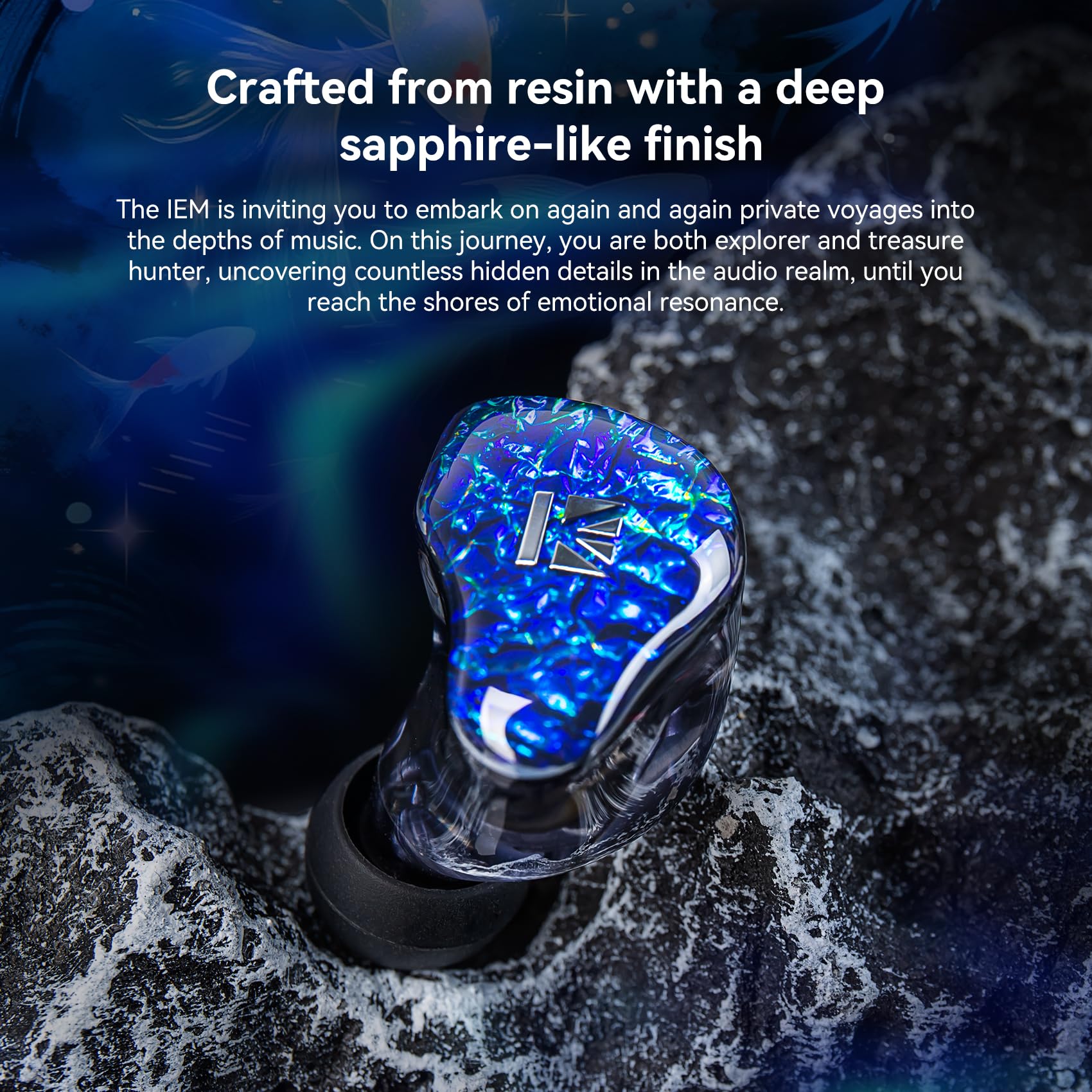 Yinyoo Auriculares KBEAR SR8 IEM, controladores híbridos 1DD+3BA para músicos, auriculares intraurales con cable HiFi, cable desmontable con 5N OFC, IEMs para juegos, audiófilos y actuaciones en vivo