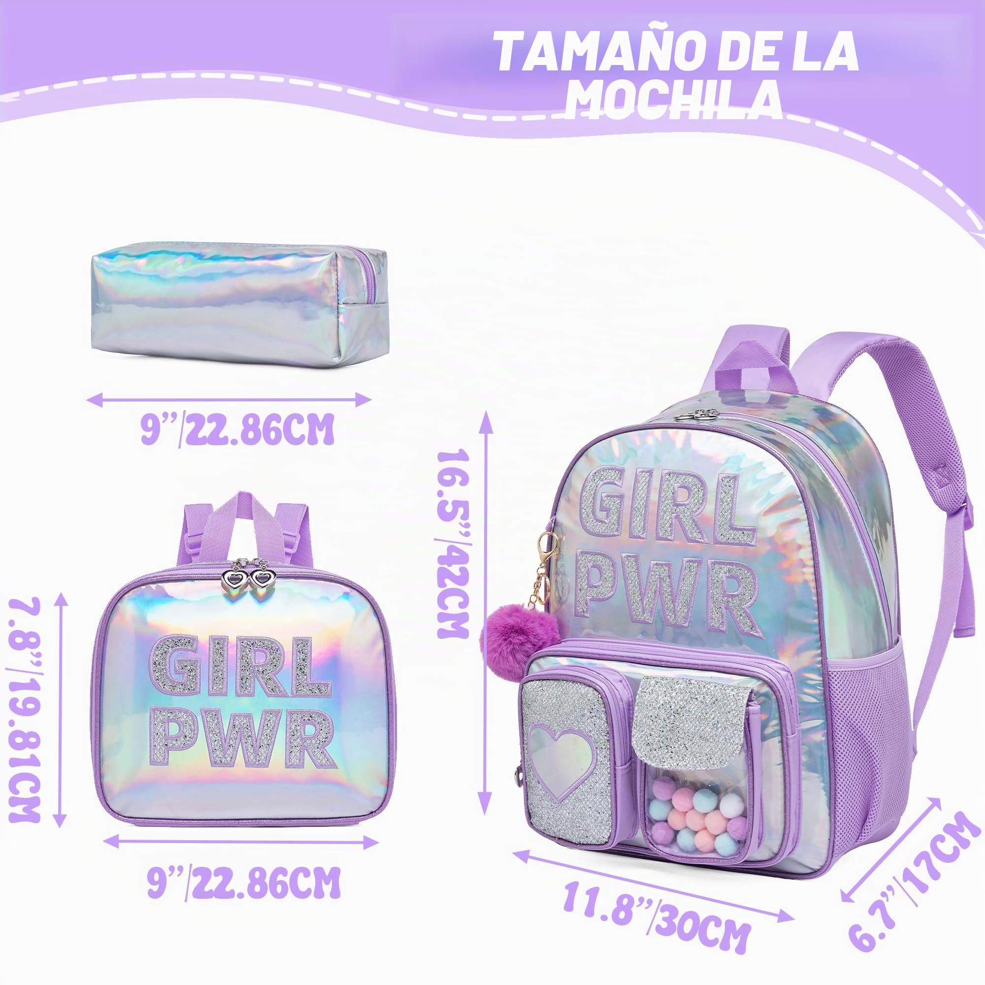 HTgroce Mochila Niña Escolar 6 Años Mochila Infantil Escuela Viaje