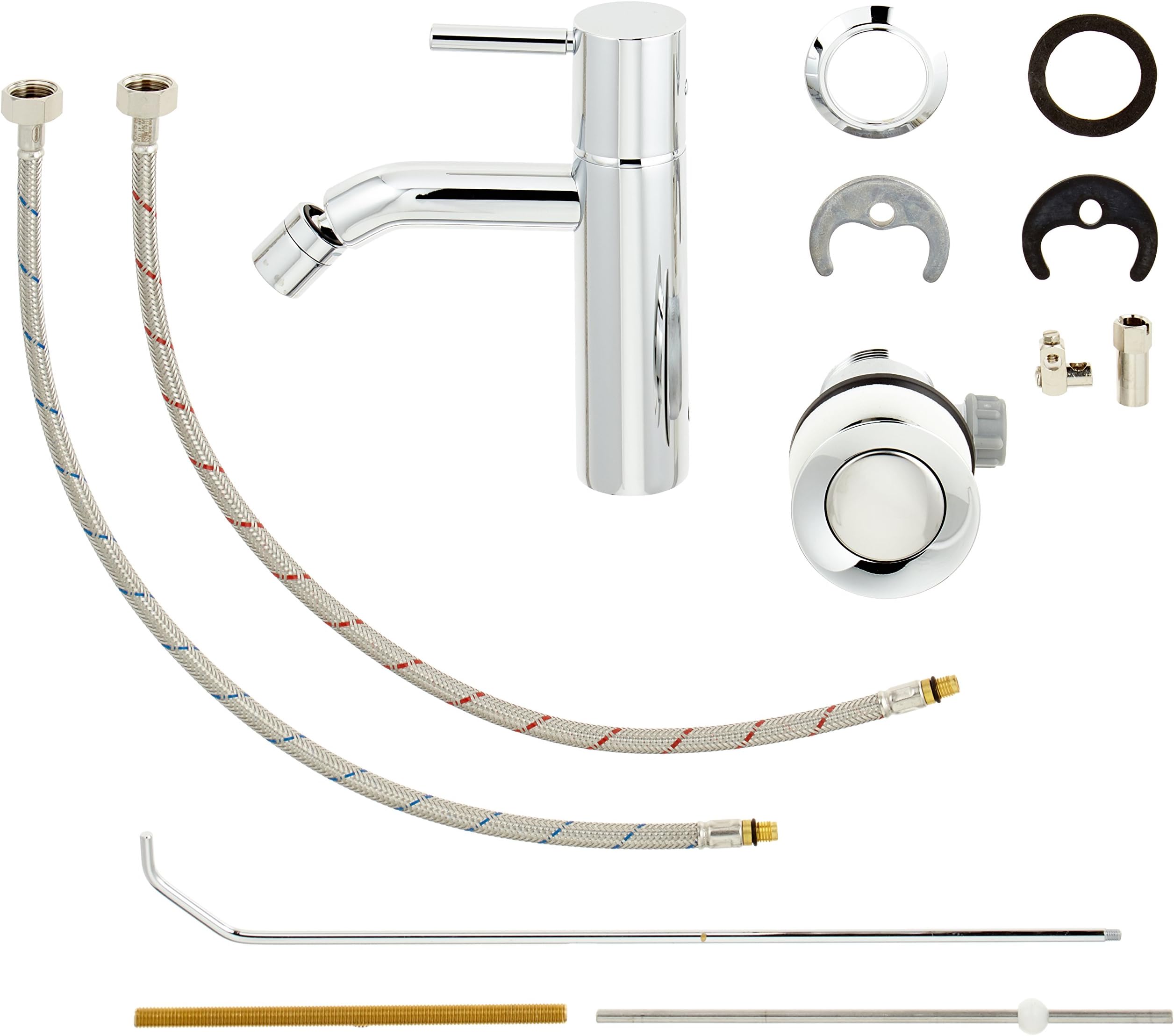 FANTINI 5002e808 F Tap Mixer for Bidet, Nostromo Lead Centerset, Chrome
