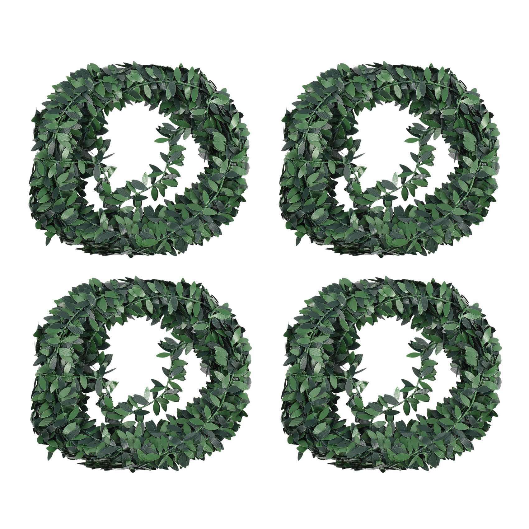 Hndhbfgrt 4pcs 7.5M Artificial Ivy Garland Foliage Simulated Vine for Wedding Party Ceremony DIY Headbands