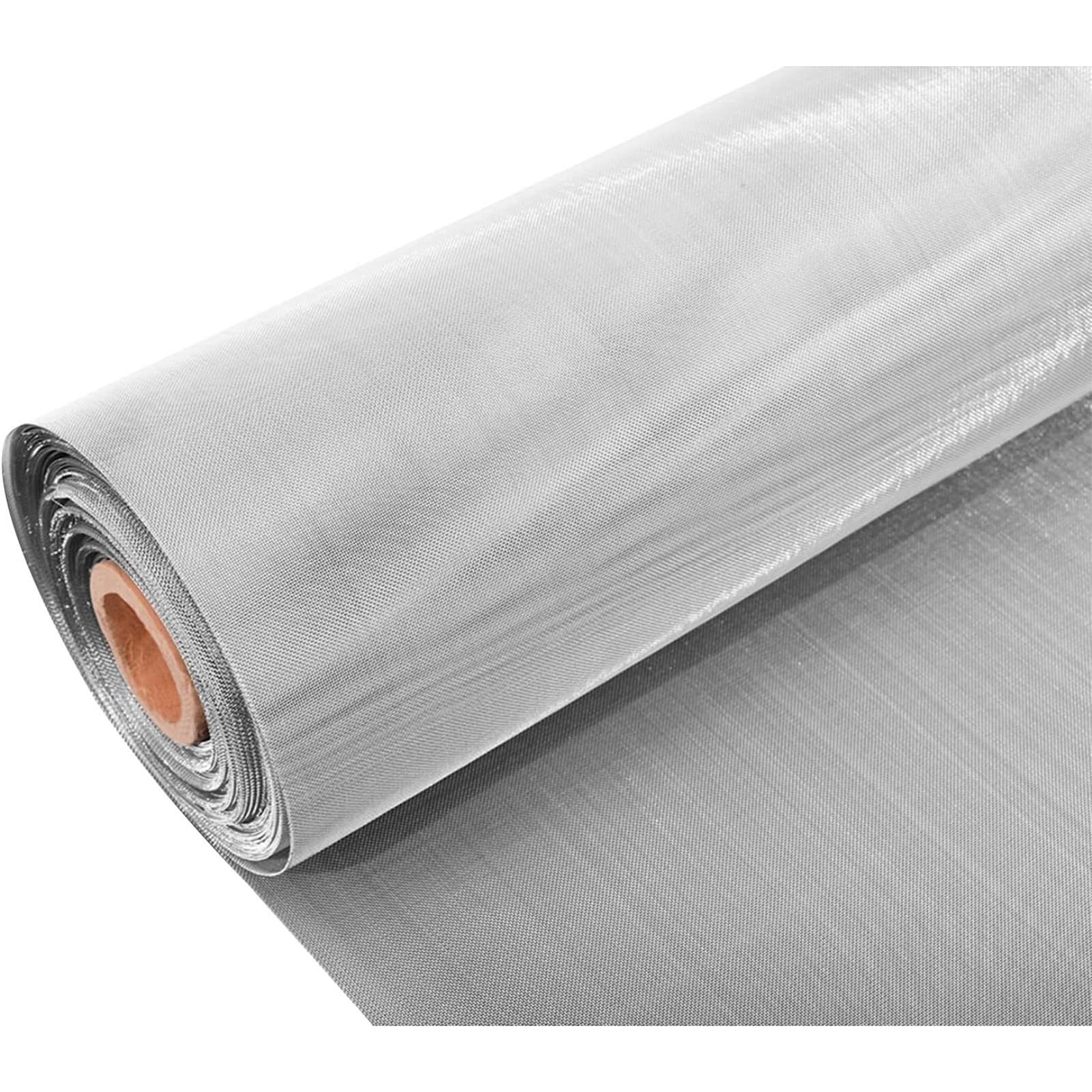 Malla Tejida Ultra-Fina de Acero Inoxidable 304, Filtro de Aire de Precisión, Pantalla de Filtración Metálica Reforzada para Industriales y de Laboratorio