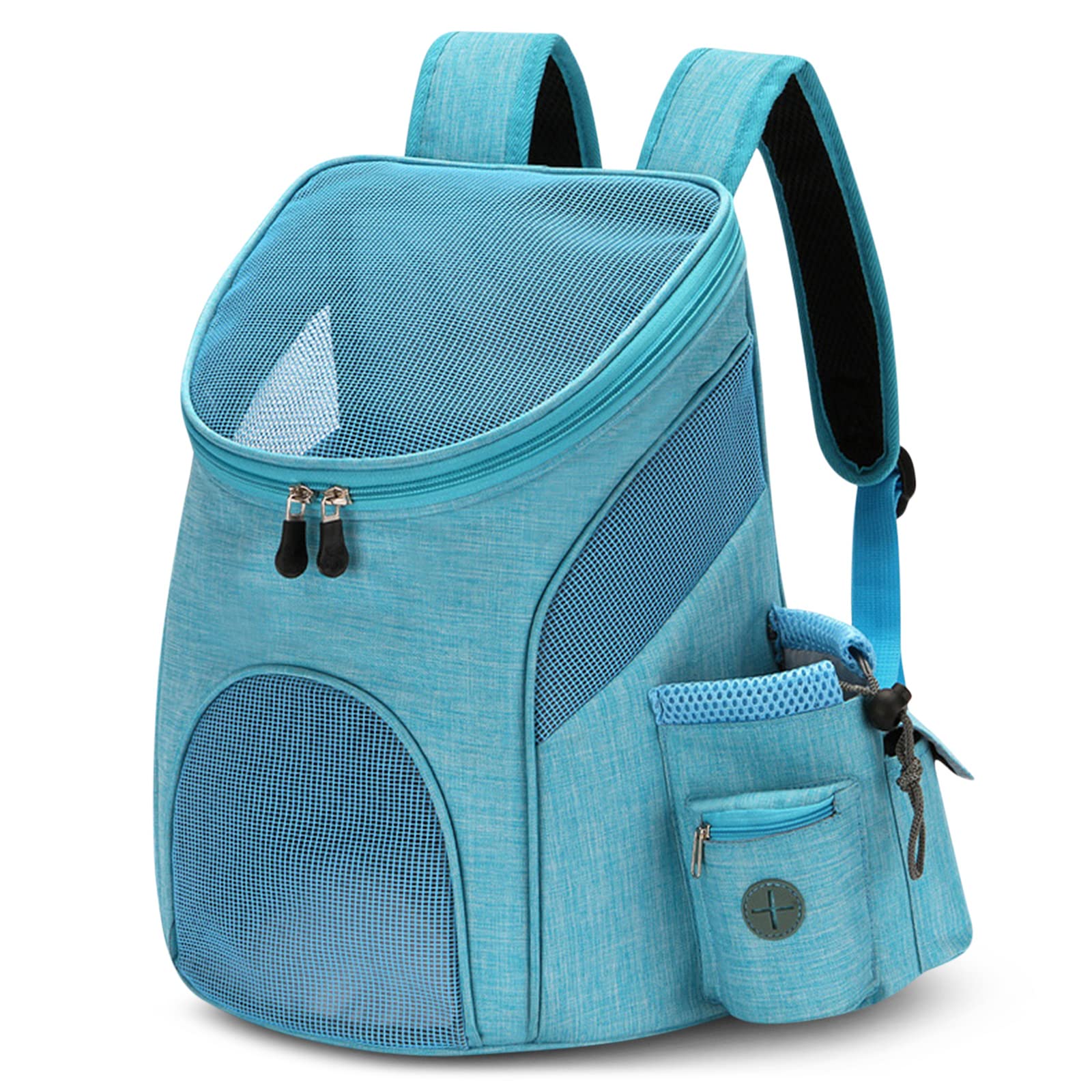 Backpack for Cats and Small Animals for Hiking, Training, Car, Restaurant, Foldable, Portable, Pet Backpack, Up to 6 kg, Blue B