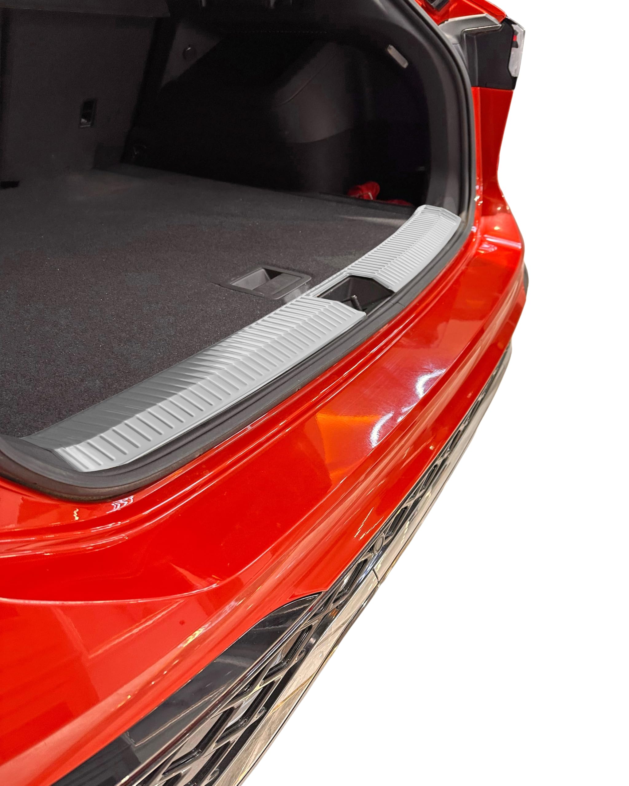 RECAMBO Protector de borde de carga de acero inoxidable interior mate, apto para VW Tiguan III CT1 a partir de 2024, protección contra arañazos, contorno perfecto, acero inoxidable, base de cinta