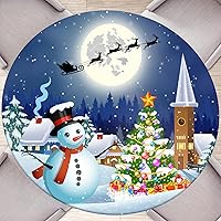 Vista 12 de Mantel redondo ajustado con elástico Manteles redondos para exteriores con elástico Fundas de mesa ajustadas para mesas Mantel de vinilo Boho