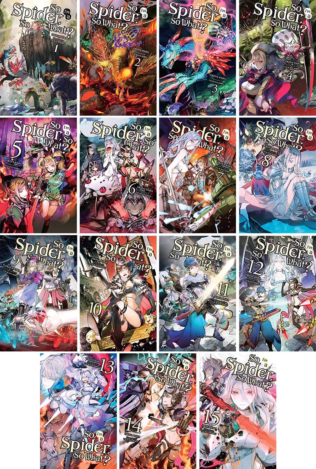 So I'm a Spider, So What? Series by Baba, Okina (light novel) 15 bookset ( Vol 1-15) Paperback – 1 Jan. 2021
