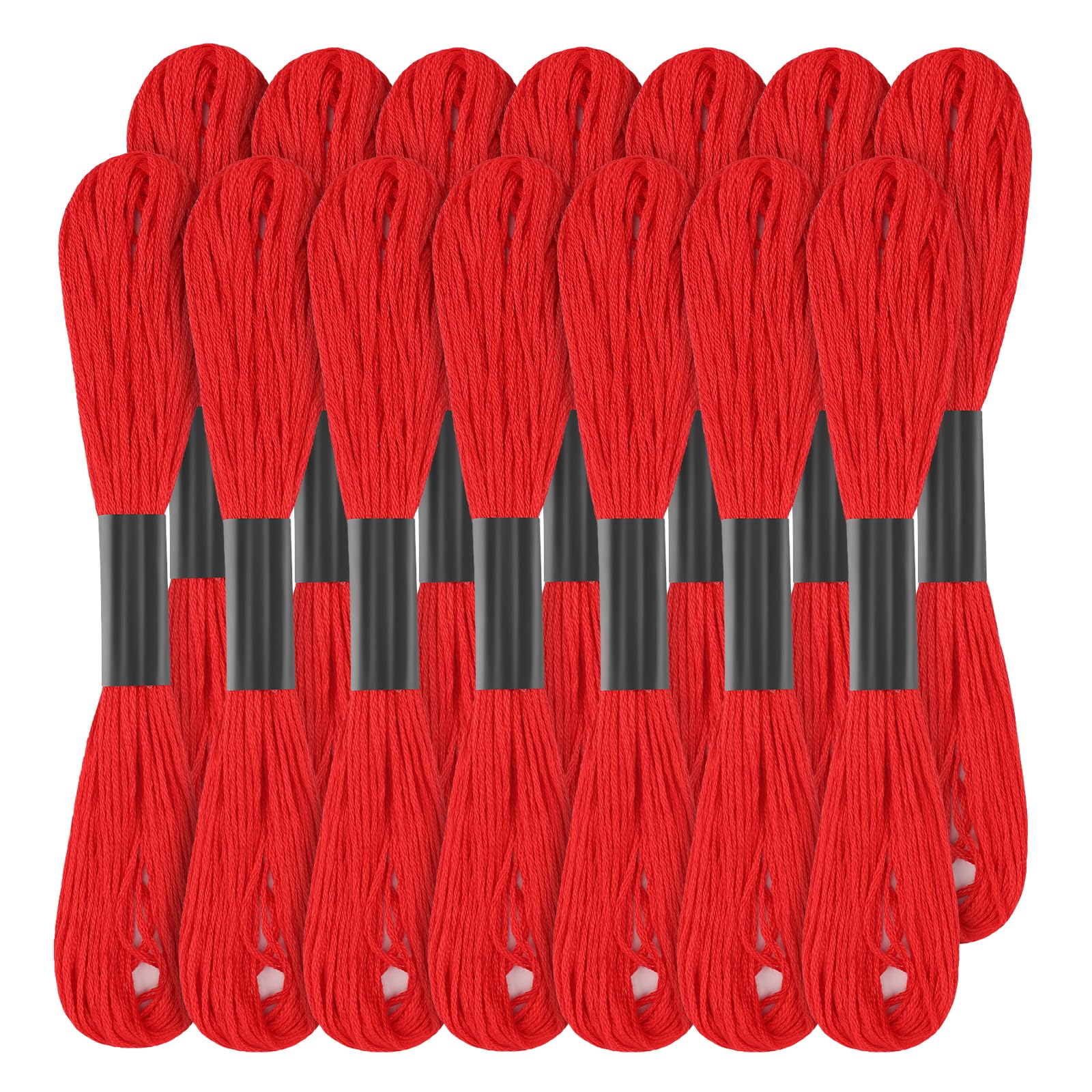 DSL - Confezione da 50 matasse di filo da ricamo per punto croce, 8 m (6 fili), colori arcobaleno, fili per braccialetti dell'amicizia, filo da cucito con aghi, bobine, infila, ecc