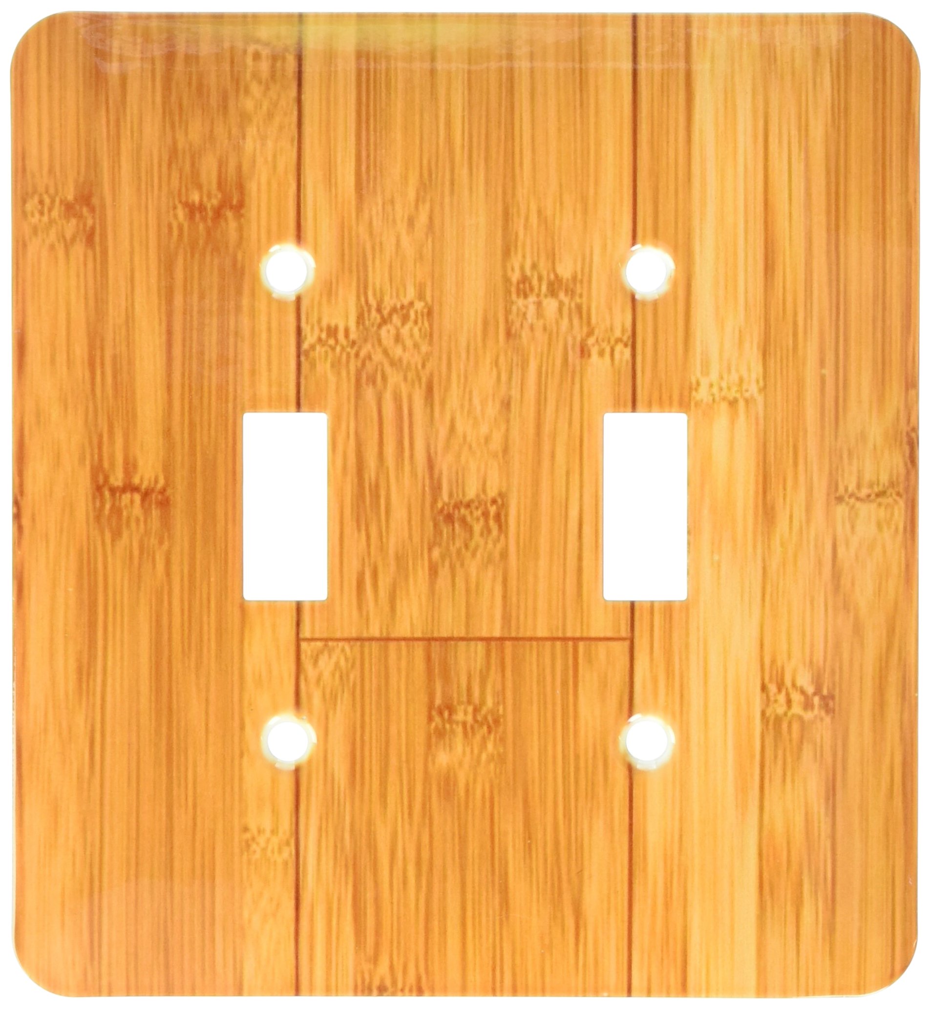 Interrupteur bambou naturel 3dRose élégance en bois pour un design épuré