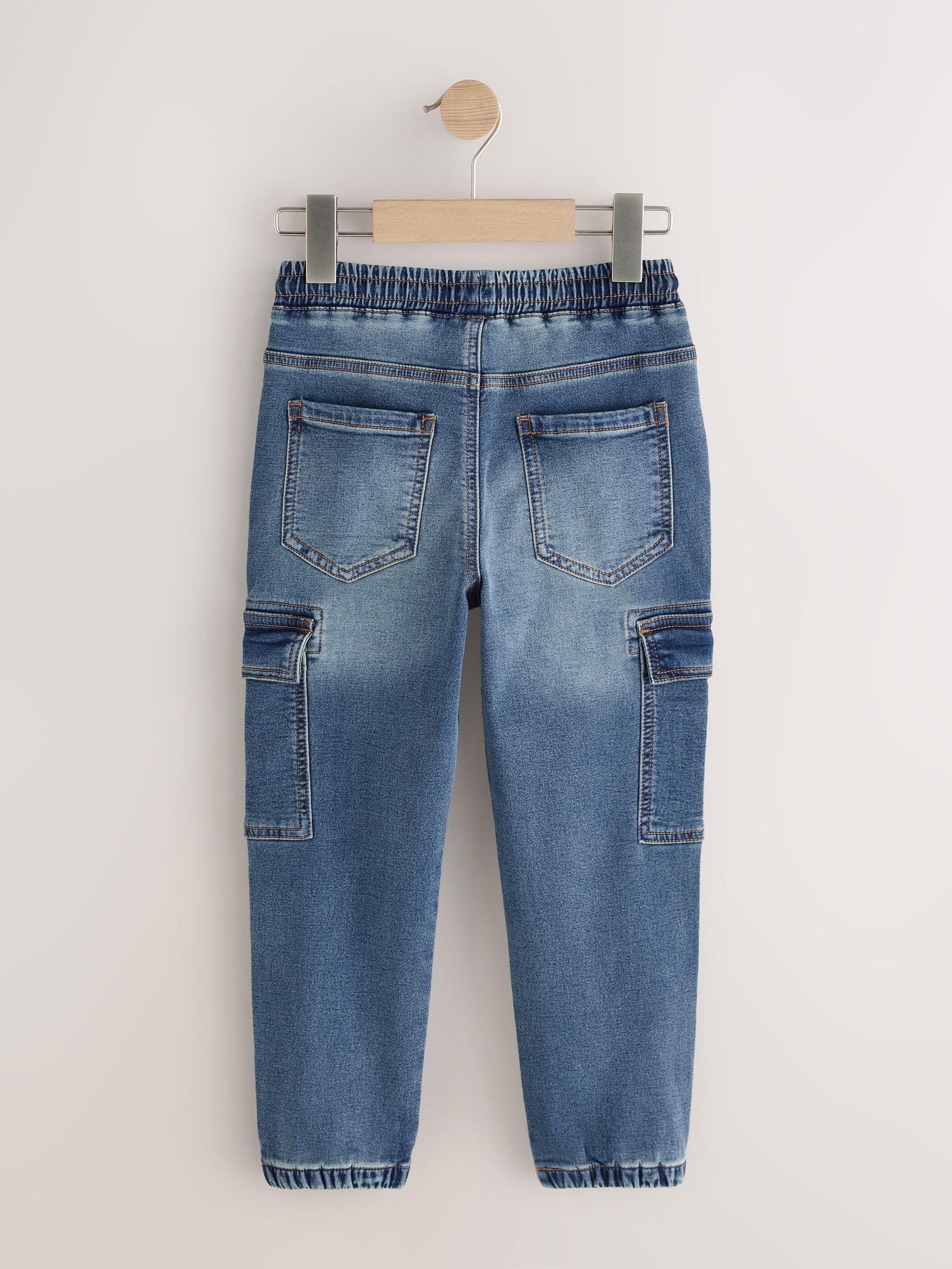 NEXT Garçon Jean Cargo à Taille élastique, Lot de 2