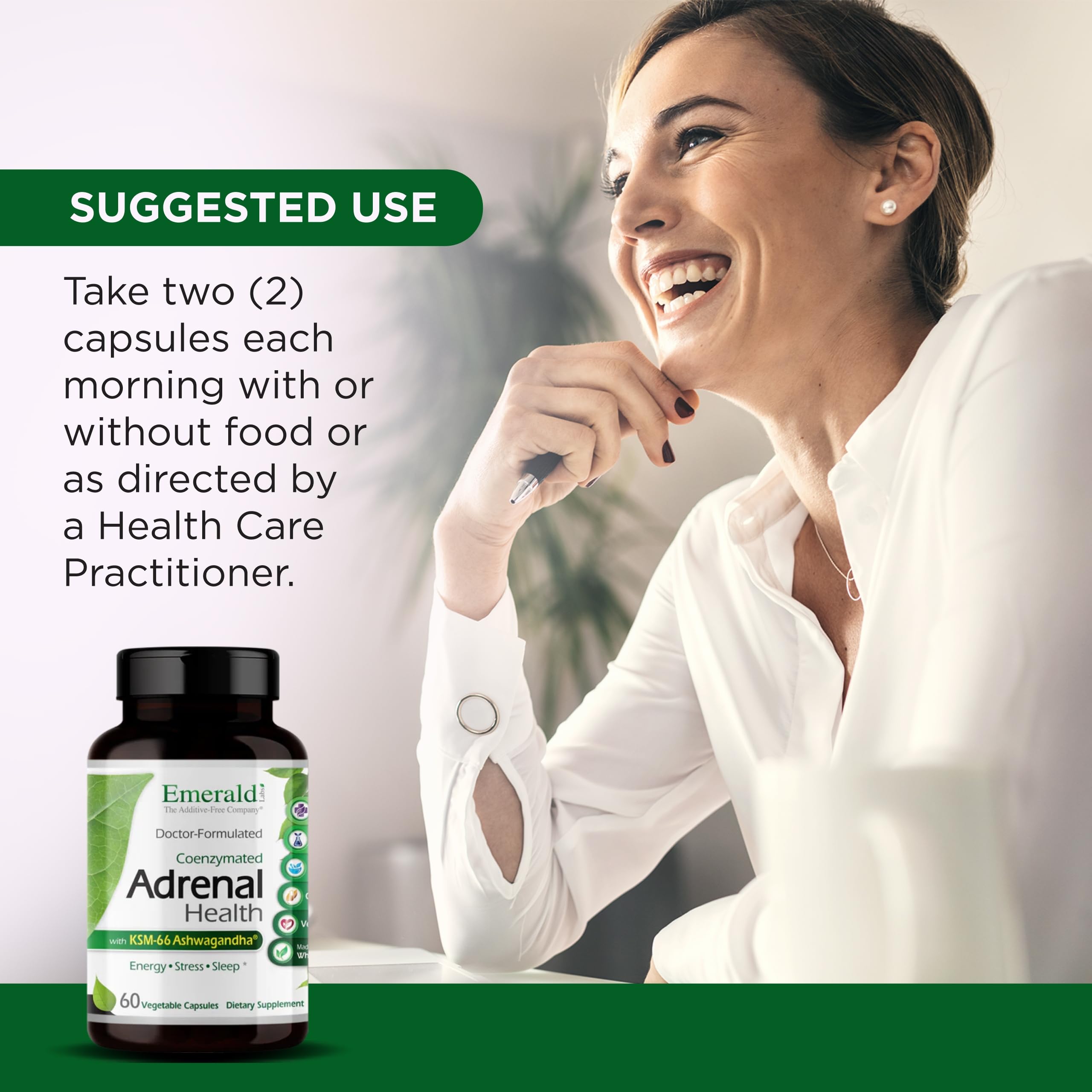 EMERALD LABS Adrenal Health, 60 Capsules (30 Servings) — Amazon image 5