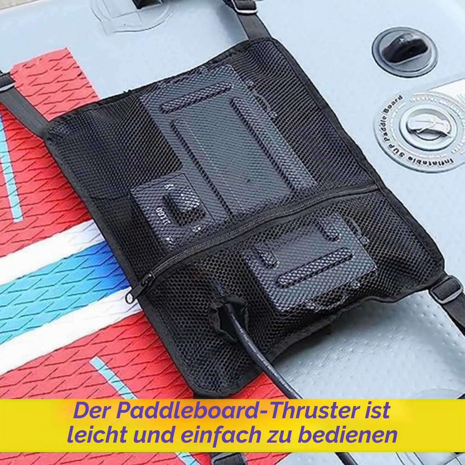 Elektromotorisiertes Surfbrett, Surf- und SUP-Finne, batteriebetriebene Finne, Stand-up-Paddle-Board, Motor-Surfbrett, für Paddle-Boards, Angelbretter, Surfbretter 288W+Battery
