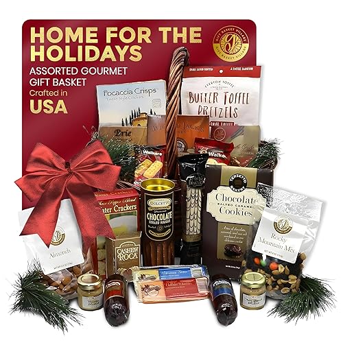 Gift Basket Village Home For The Holidays Cesta de regalo de Navidad (grande)