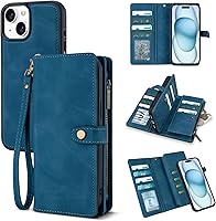 Vista 72 de TwoHead Funda tipo cartera para iPhone 12 Pro Max con tarjetero, funda magnética desmontable para teléfono 12 Pro Max, piel sintética, a prueba