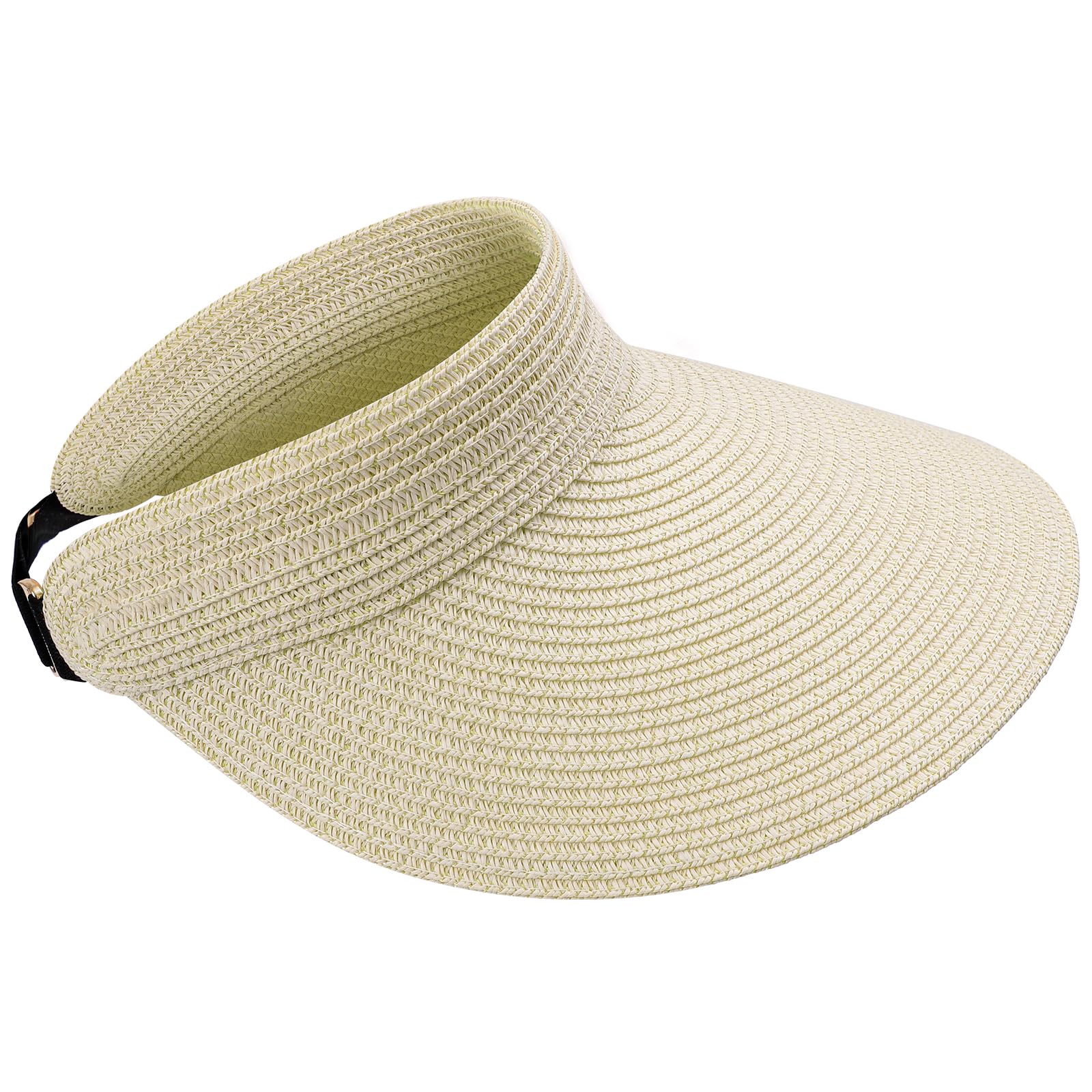 MK MATT KEELY Visera Mujer Paja Sombrero Playa Verano Plegable Sombrero para el Sol de ala Ancha