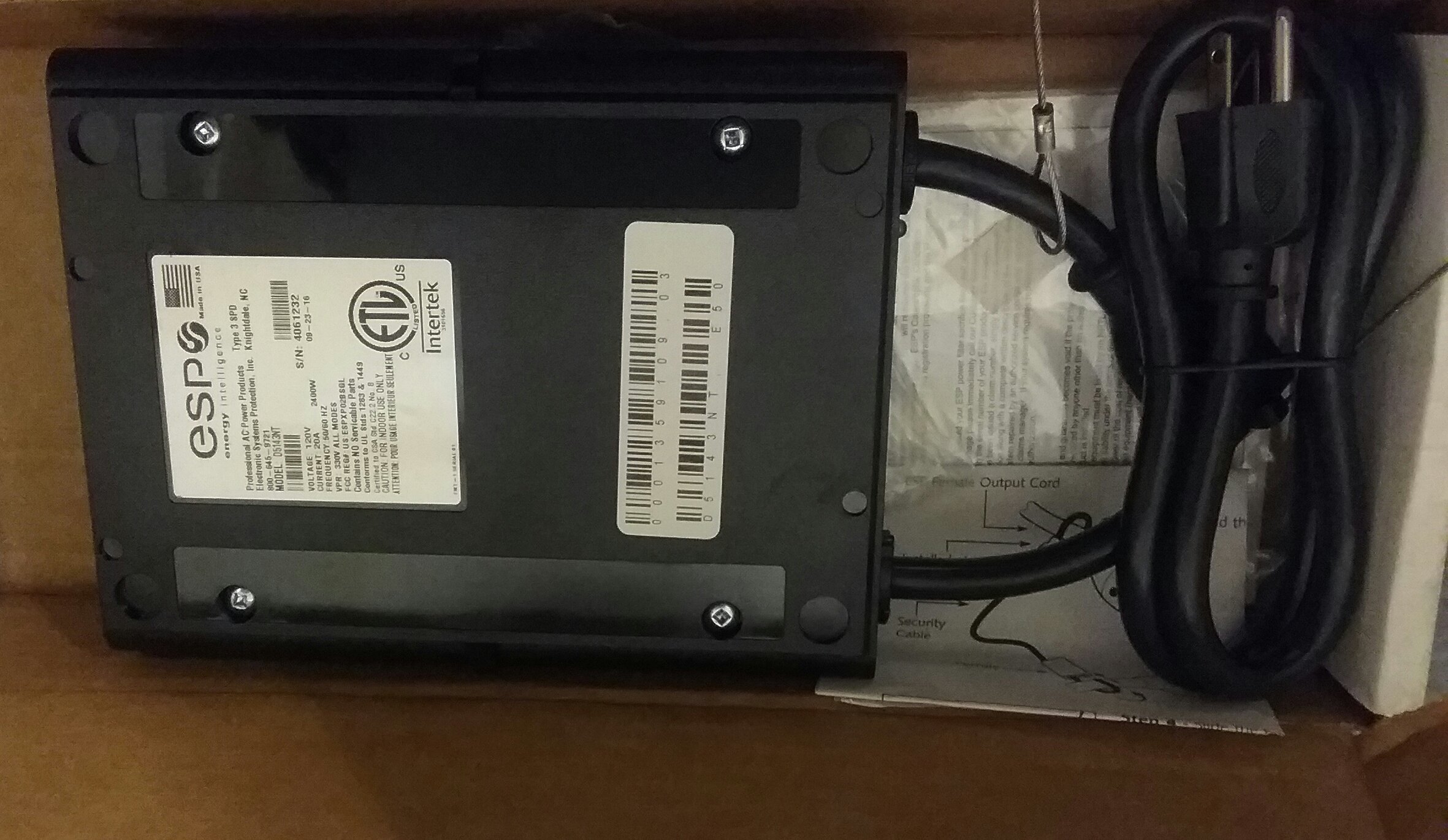 ESP SurgeX D5133NT Digital QC - Surge suppressor - AC 120 V - 3 output connector(s)