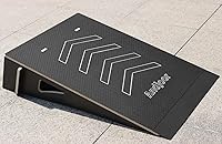 Vista 13 de Rampa de salto para niños para patineta, bicicleta, scooter, BMX, auto RC y motocross, 25.2 pulgadas, color negro