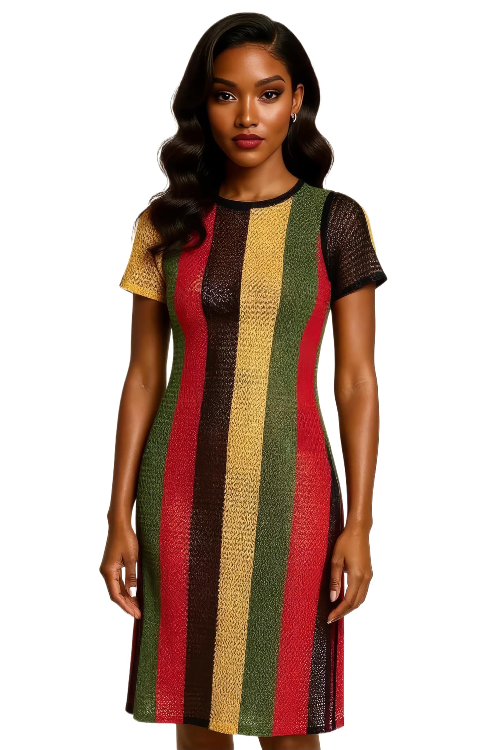 Rasta African Dresses for Women Caribbean Fancy Dress with Jamaican and Reggae Clothing Rasta Outfit. Costume for Reggae Festivals, Over Bikini, Pool Party and Carnival (S, M, Reggae/Rasta)