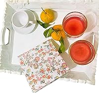 Vista 2 de Servilletas decorativas de 20 quilates de 13 x 13 pulgadas, diseño de pájaros, día de la madre, japonés, chinoiserie, diseños florales para fiesta