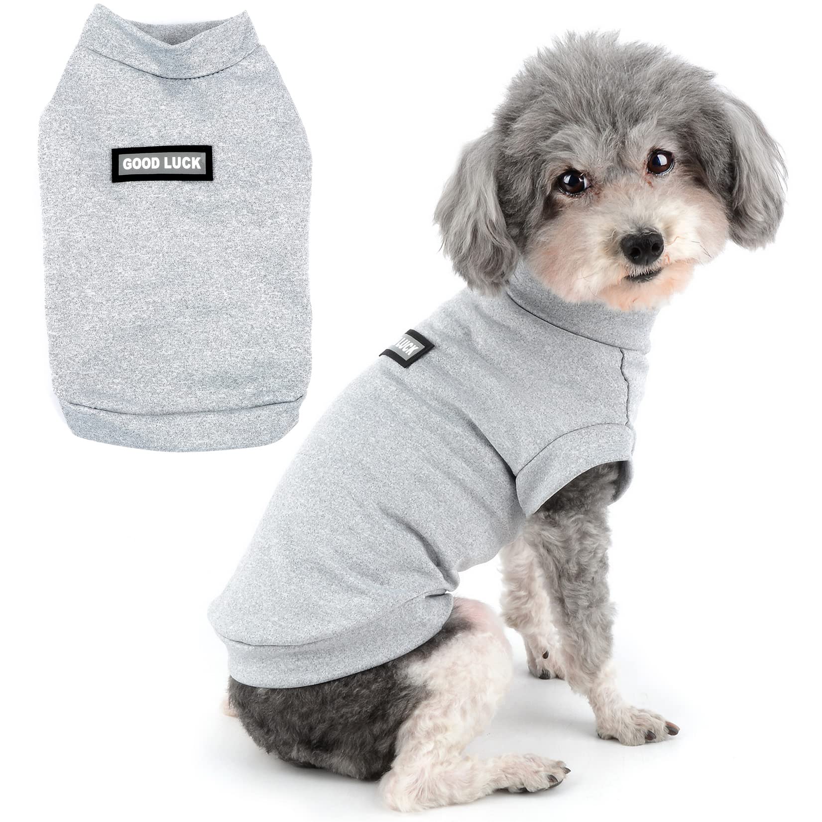 Zunea Small Dogs Shirts Quick Dry Summer T-Shirts Cooling Puppy Clothes Soft Sleeveless Vest Tank Top Breathable Stretchy Pet Girls Boys Chihuahua Sun Protection Apparel for Hot Weather Lightgray XL
