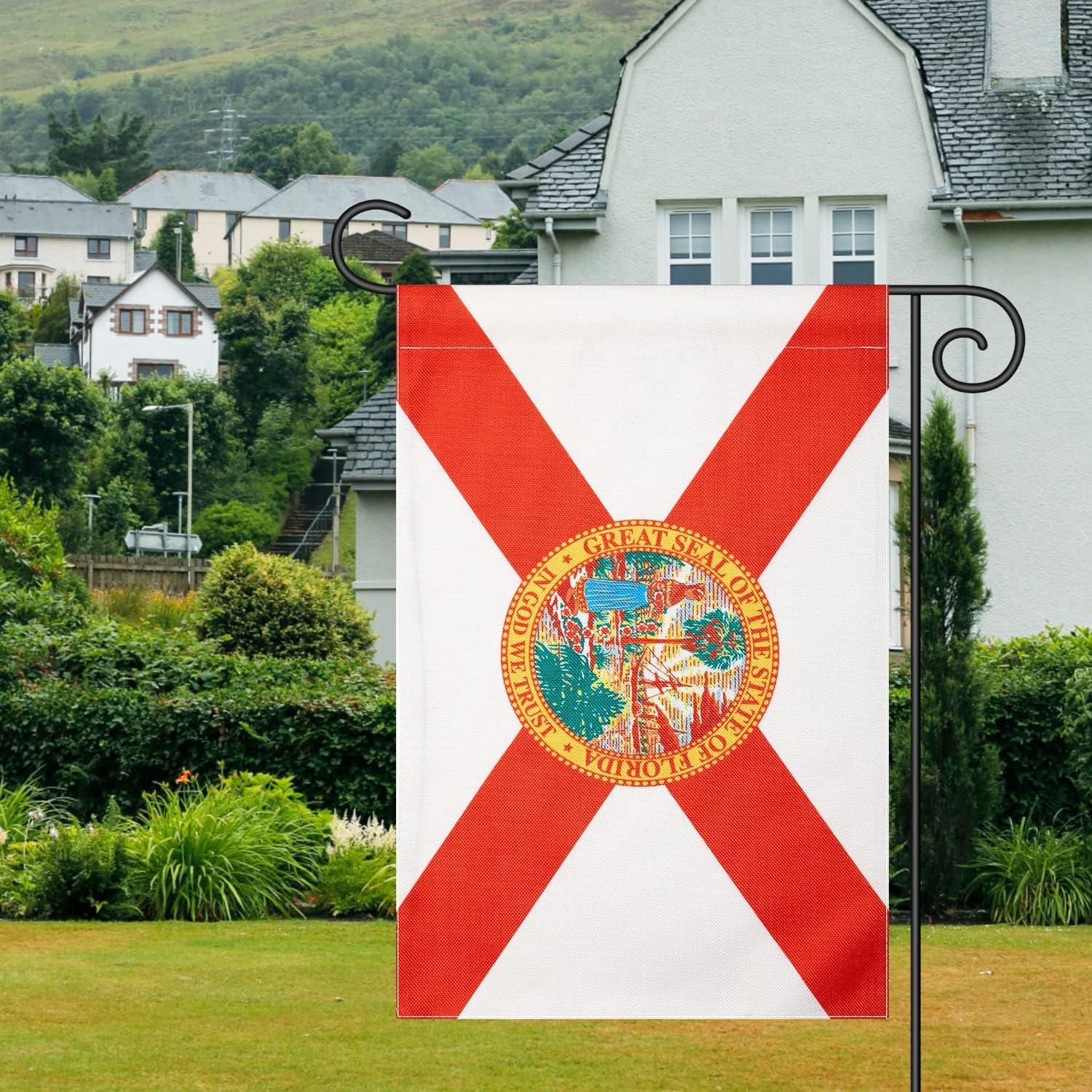 Garden Flag Florida State Flag,Indoor Outdoor Decoration Flags,For Yard Outside 12 x 18 Inches,Double-Sided,DIY Celebration.