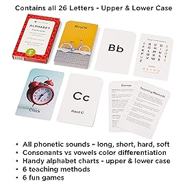 Award-Winning Alphabet Flash Cards for Kids Ages 2-4 - Learn ABCs, Phonics & Speech - Upper & Lowercase Letters, Photo Images - Preschool, Pre-K, Kindergarten