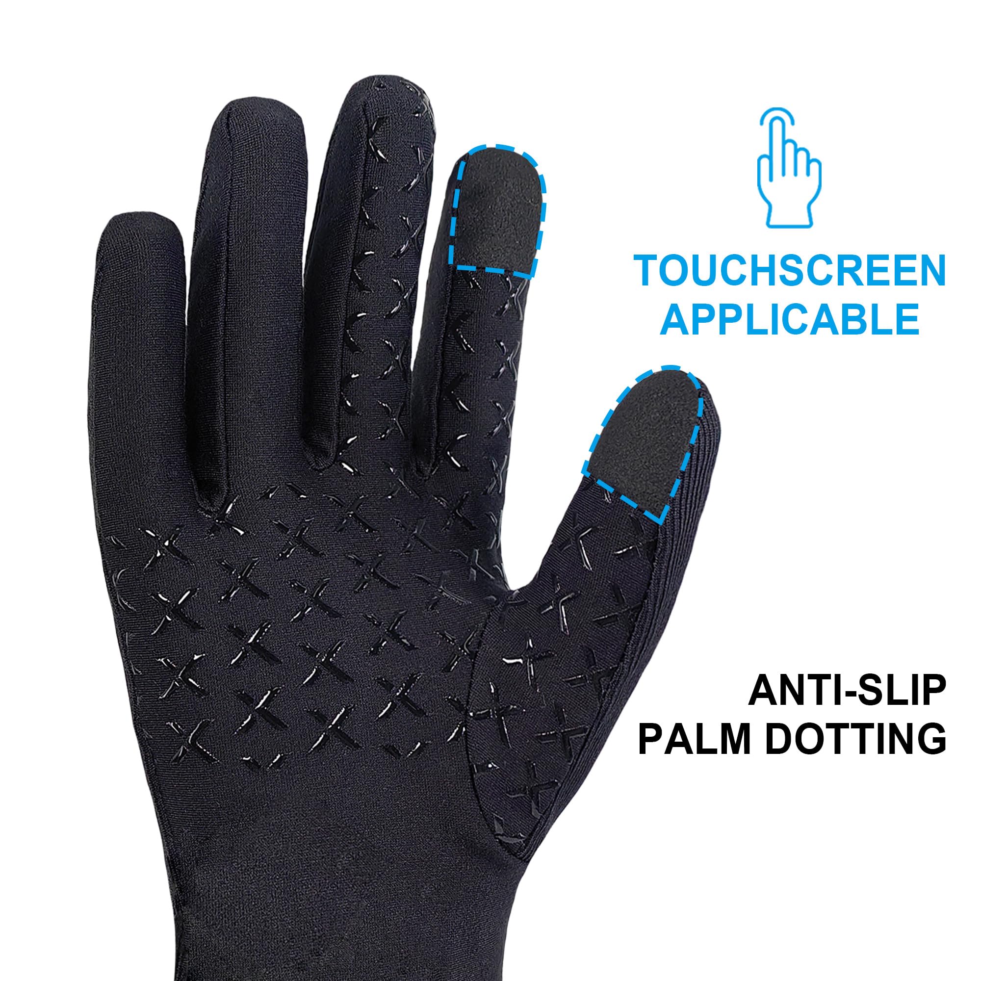 Wasserdichte Handschuhe von DexShell zum Laufen, Radfahren, Merinowolle, innen flexibel und geschickt, für Damen und Herren, StretchFit 2.0