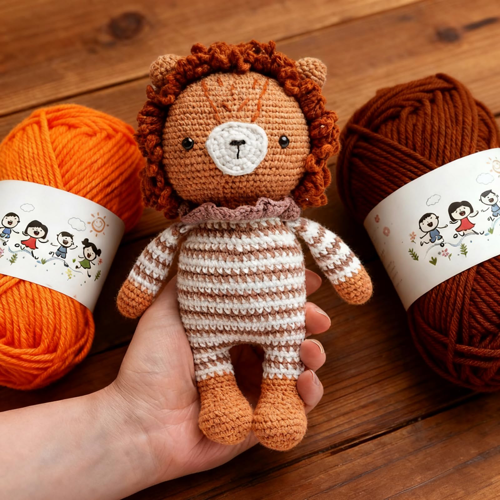 Set 48 Gomitoli Di Lana Colorata Per Amigurumi – 10g/20m Ciascuno, In Poliestere, Per Uncinetto E Maglia - copertina