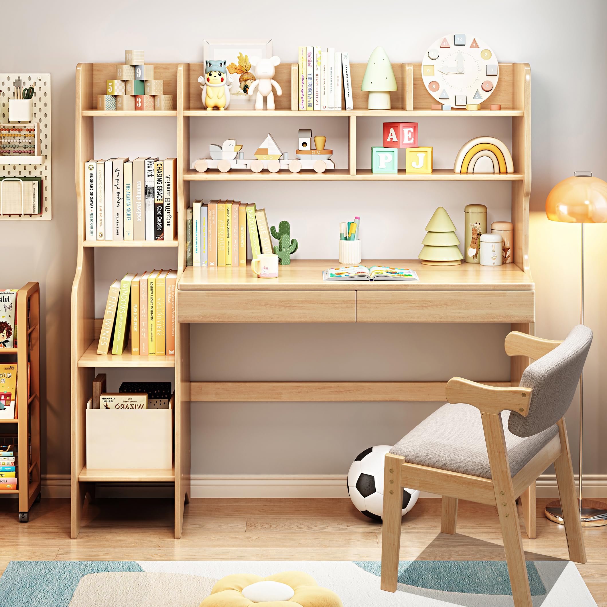 Amazon.com: BALANBO Kids Desk＆Table and Chair Set with Drawers