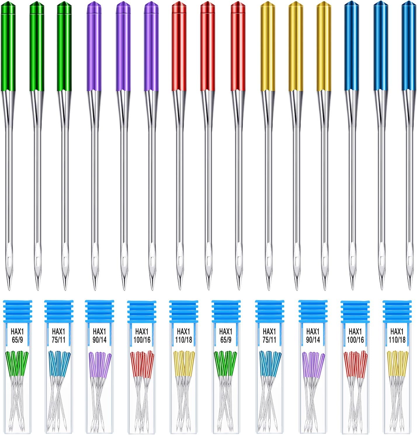30 pcs Sewing Machine Needles Universal Regular Point Needles for Home Compatible with Singer, Brother and Old Sewing Machine
