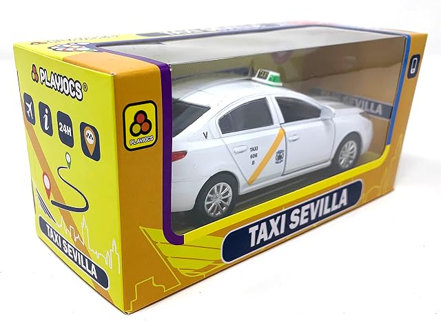Foto 3 de 8 de PLAYJOCS GT-8097 Taxi Sevilla. Coche metálico, Juguete Ideal para niños y coleccionistas