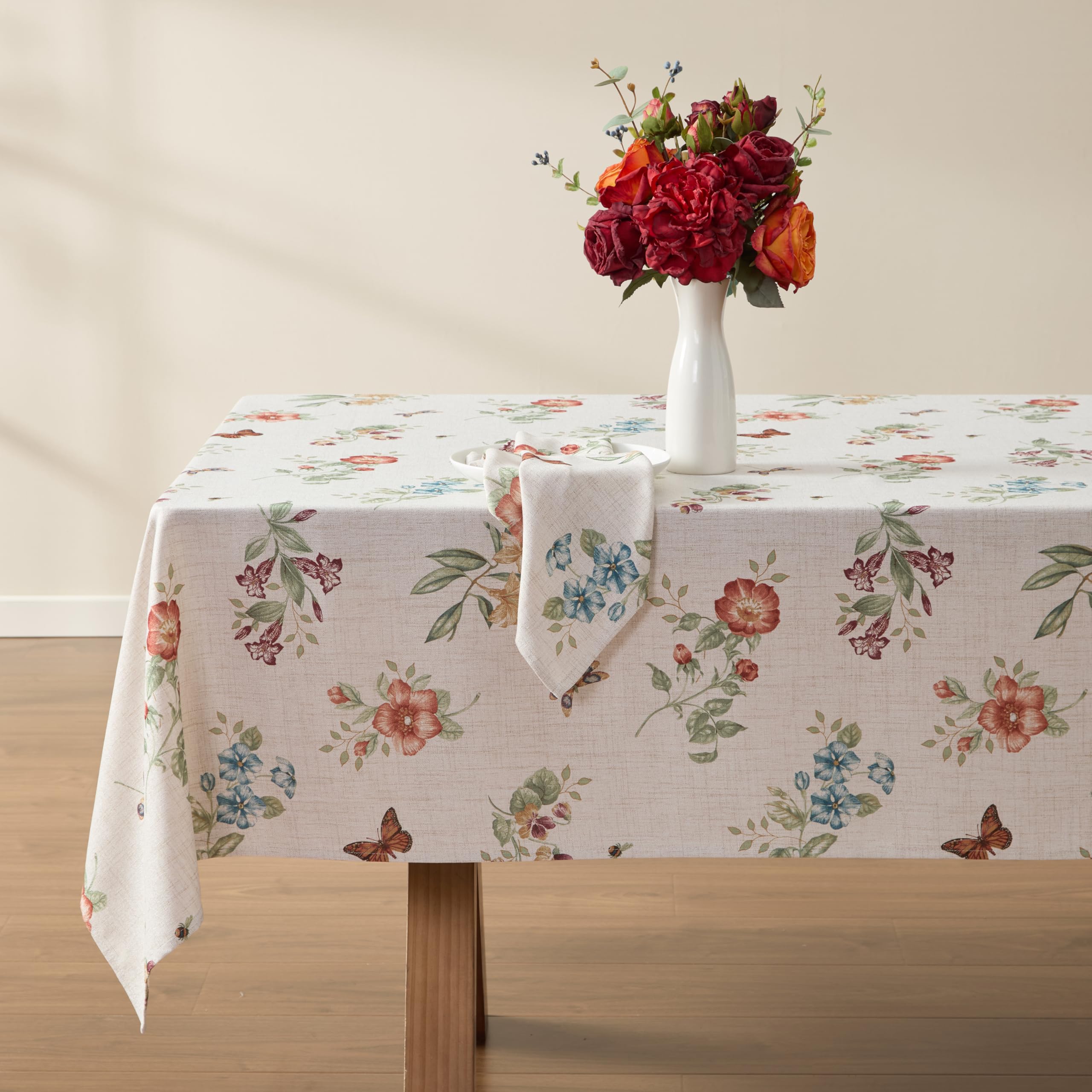 Lenox Butterfly Meadow Fall Tablecloth, Multicolor - 60" W x 120" L