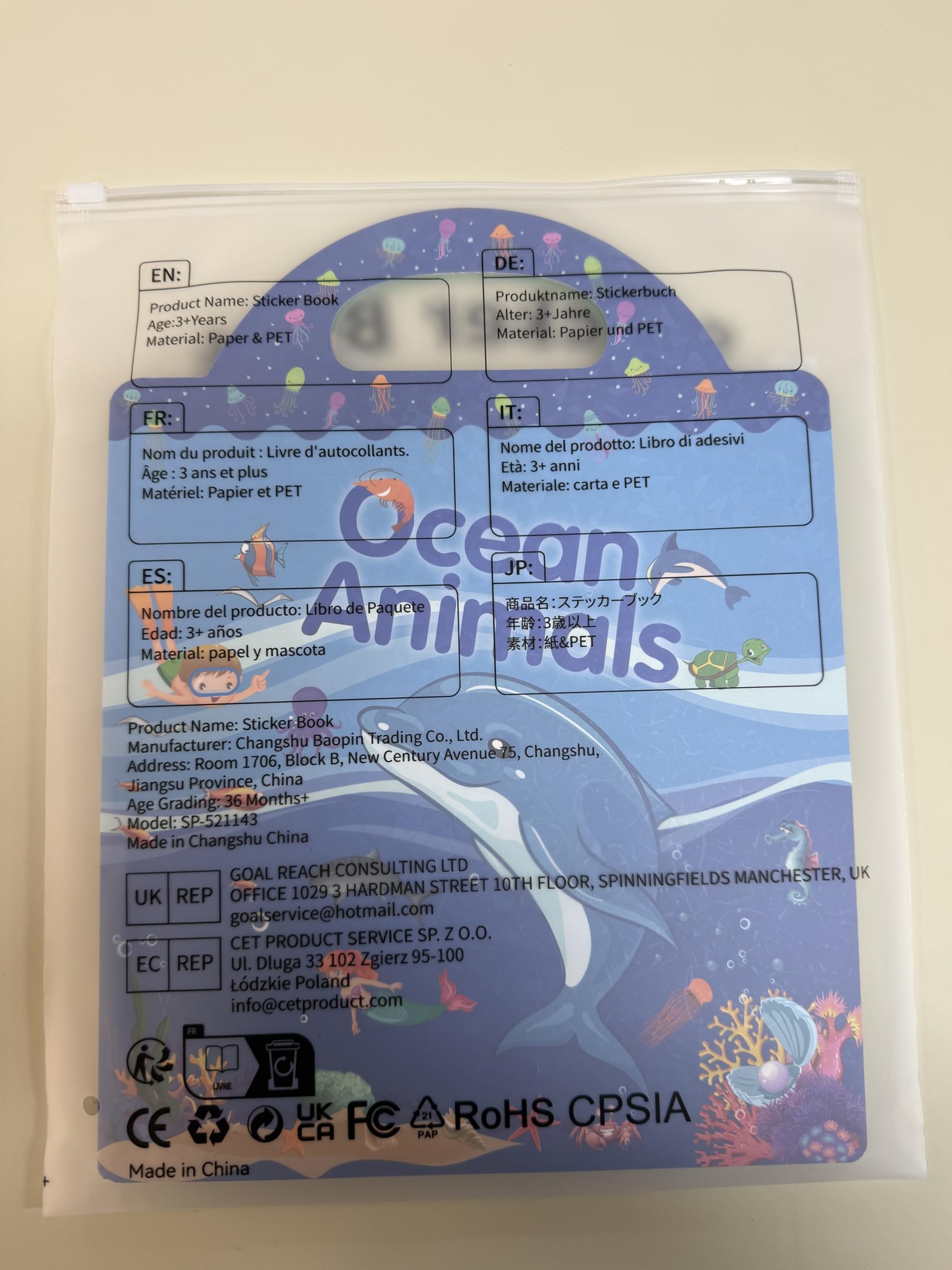 GUYUCOM Paquete de 4 libros de pegatinas reutilizables, juguetes para niños de 2, 3, 4 años, pegatinas 3D transparentes para granja de insectos oceánicos, juguete educativo, regalos de cumpleaños