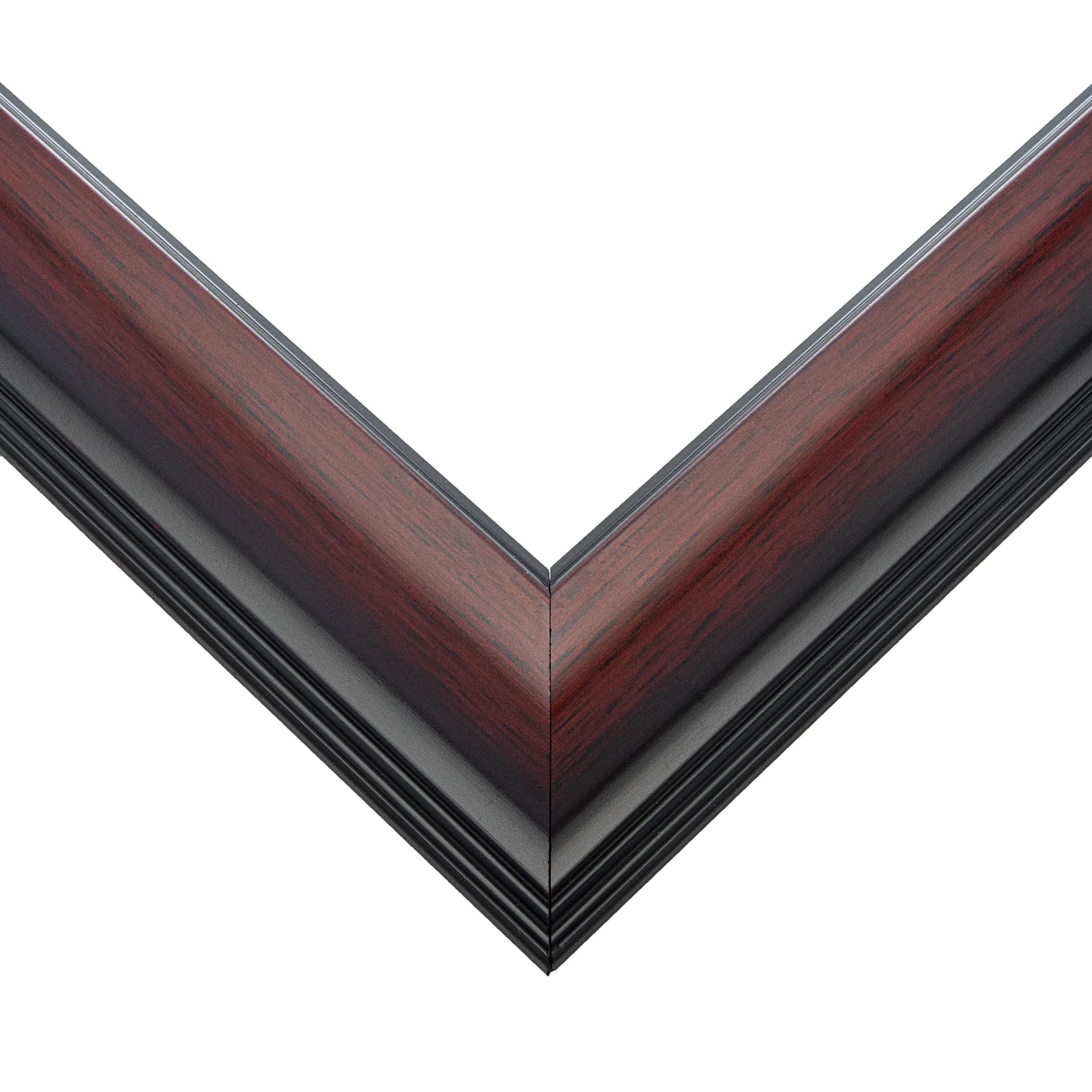 PosterPalooza | 18x20 Traditional Black Picture Frame - UV Acrylic, Foam Board Backing, Hanging Hardware