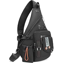 NICGID Sling Bag Backpack, 13.3 14.1 Laptop Bag Crossbody Shoulder Chest Backpacks Travel Outdoors for Men Women