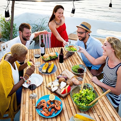 Miniatura 8 de Mantel hawaiano Luau de 3 piezas, mantel para fiesta de Tiki tropical, mantel rectangular desechable de plástico para Tiki Bar Tropical, verano,