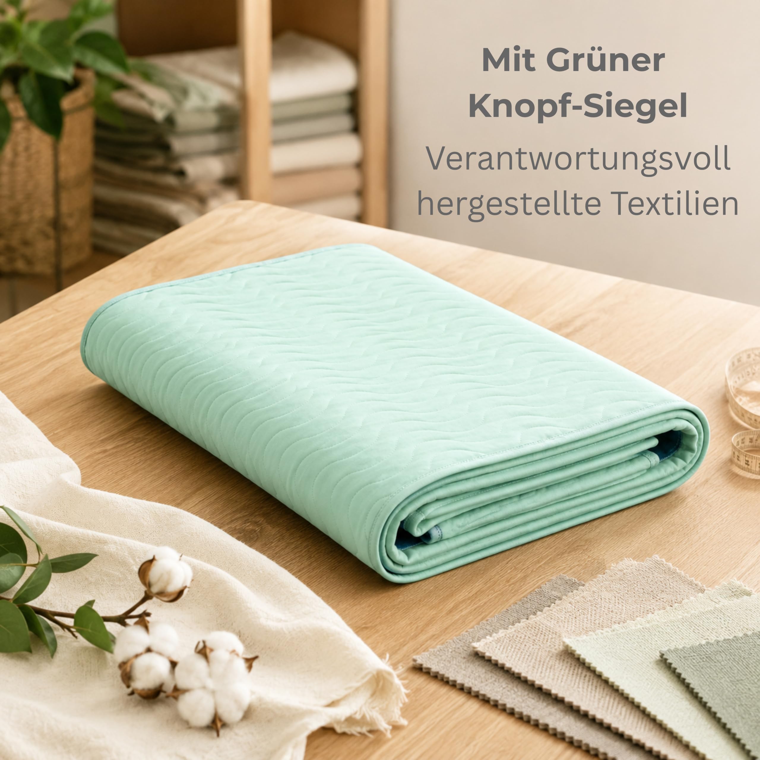 Brandsseller Juego de 6 protectores de colchón para incontinencia 75 x 90 cm, impermeables, reutilizables y lavables, absorbentes con base antideslizante