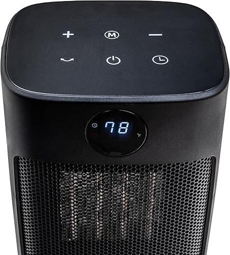 Miniatura 6 de Comfort Zone Calentador digital de escritorio, 1500 W1000 W, modo ECO, termostato, control remoto, temporizador de 12 horas, protección contra