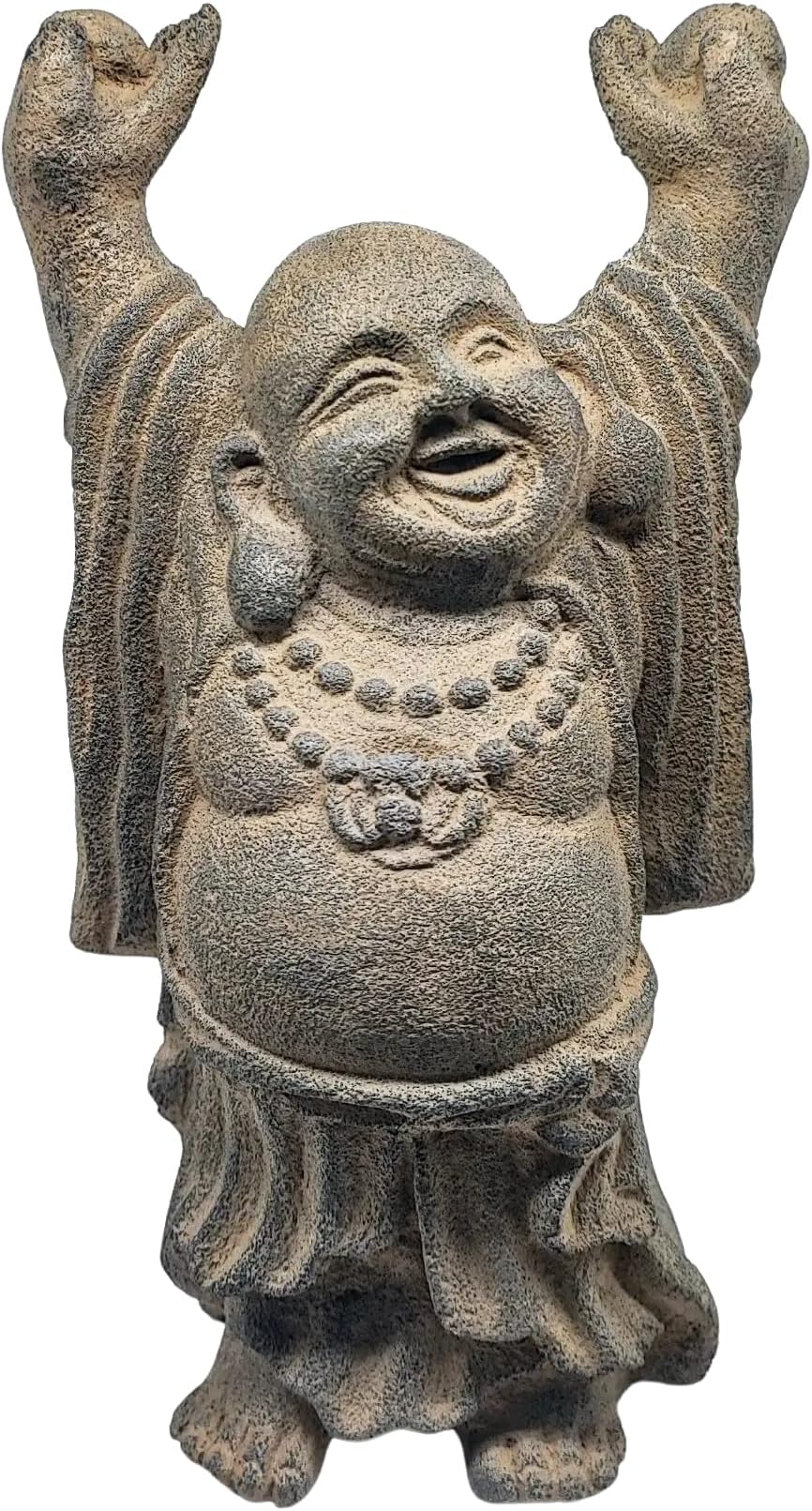 New Age Source The Volcanic Stone Statue Standing Happy Buddha Each