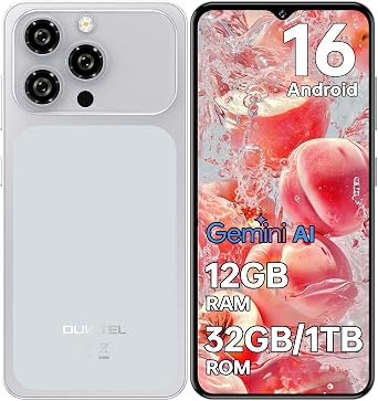C17 Android 16 Cell Phone Unlocked, 6.52 Display,12GB+32GB/TF 1TB