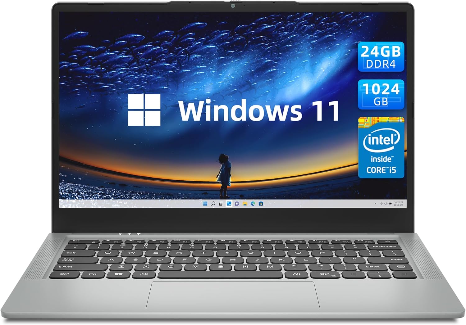 jumper Computer portatile, 24 Go DDR4 1024 Go SSD, Intel Quad-Core i5-1035G1, Notebook 14 Pollici, IPS Full HD PC Portatile, 2.4G/5G WiFi, Type-C, 3* USB 3.0, Bluetooth 4.0 jumper Computer portatile, 24 Go DDR4 1024 Go SSD, Intel Quad-Core i5-1035G1, Notebook 14 Pollici, IPS Full HD PC Portatile, 2.4G/5G WiFi, Type-C, 3* USB 3.0, Bluetooth 4.0