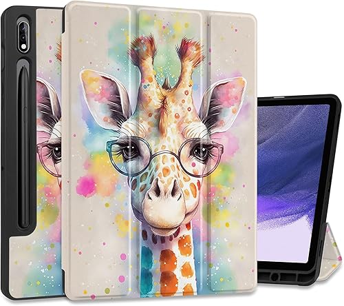 MEEgoodo Funda para Samsung Galaxy Tab S9S9 FE de 11 pulgadas 2023 con soporte para bolígrafo, funda protectora para tableta con soporte plegable de