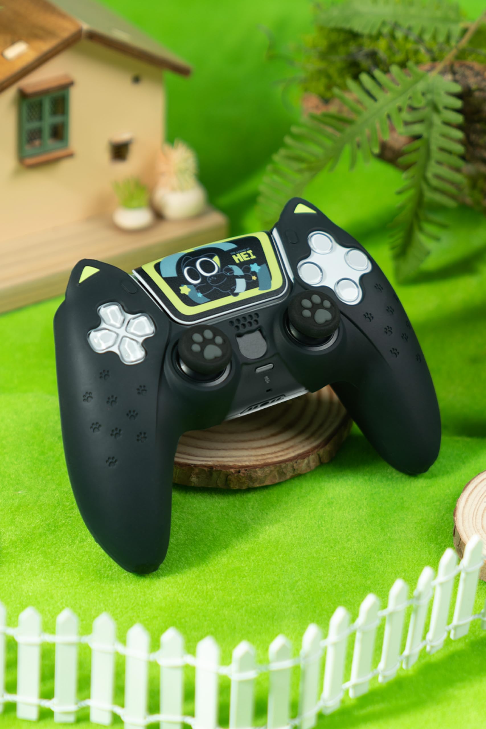 Amazon.co.jp: GeekShare PS5に適合するコントローラー カバー 羅小黑